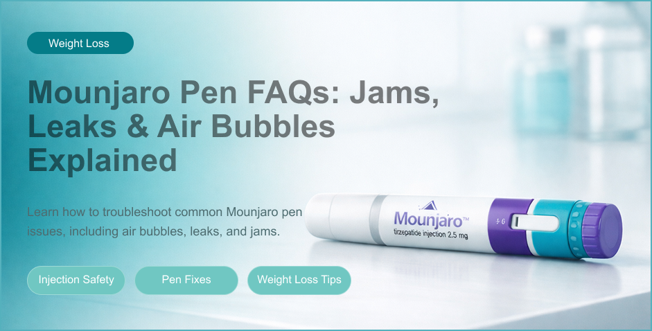 Mounjaro Pen FAQs: Jams, Leaks & Air Bubbles Explained